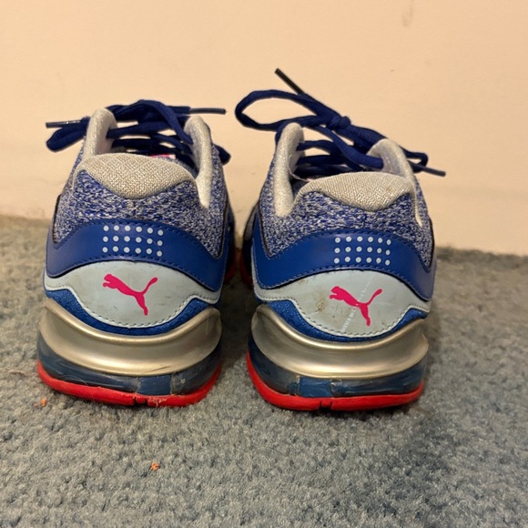 Puma Blue and Pink Running Shoes - Picture 3 of 5